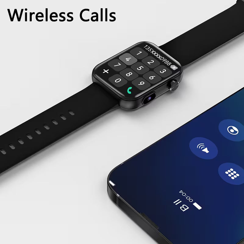 The First Smartwatch for Taking Photos, Recording Audio, And Recording Videos in 2025, Equipped with a Built-In Camera, Fashionable And Sporty Smartwatch, Wireless Calling, And Multifunctional Smartwatch