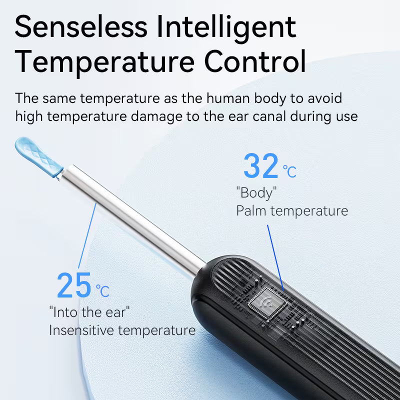 INSKAM 1080P Ear Wax Removal Tool with Camera, Ear Cleaning Kit with 6 Spoons, Wi-Fi Enabled, Rechargeable Lithium Battery, Ear Tweezers for Ear Care