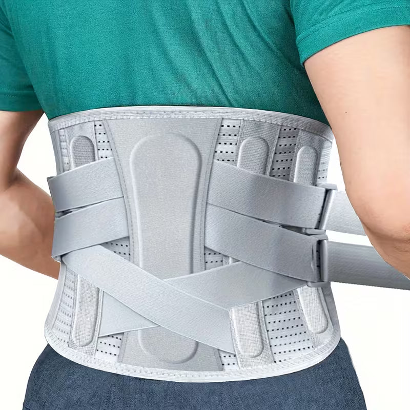 Back Support Belt Adjustable Breathable Lumbar Support Belt for Heavy Lifting, Lower Back Brace for Men and Women