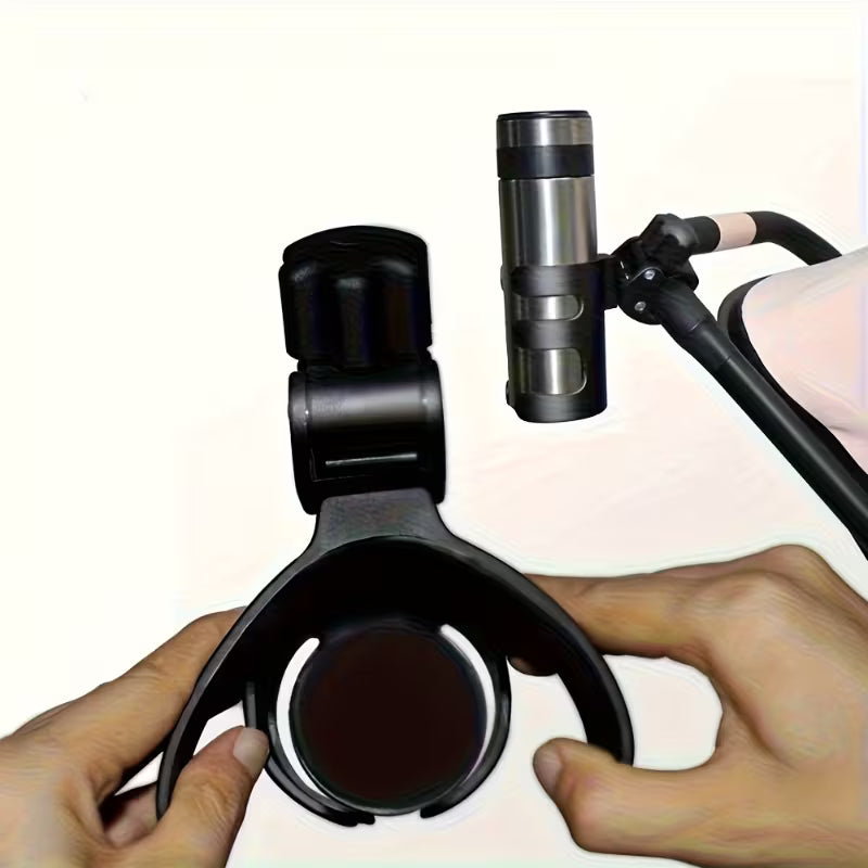 Heavy-Duty Cup Holder with a 360° Rotating Base And Non-Slip Suction Mount - Portable Drink Holder Suitable For, Walkers, Transport Chairs, And Carts - Designed for One-Handed Operation, Cup Holder