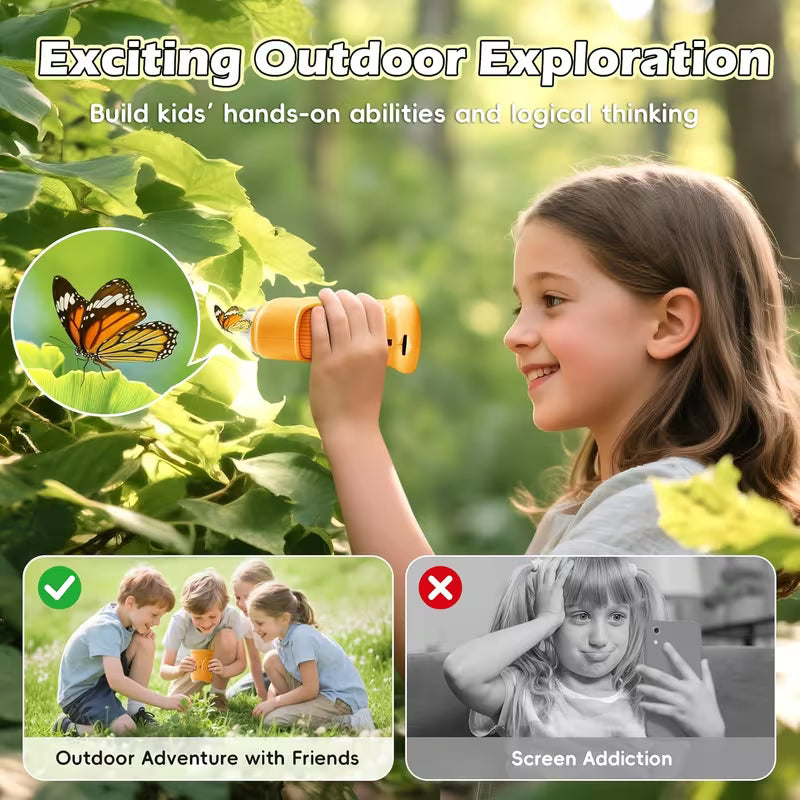 USB Microscope, 1000X Handheld Digital Microscope with 2" IPS Screen, Science Educational Fun Toy, 1080P HD Lens Support Photo And Video, Portable Mini USB Microscope Camera, Suitable for Kids Ages 3-12 Christmas And Birthday Gift, Support PC