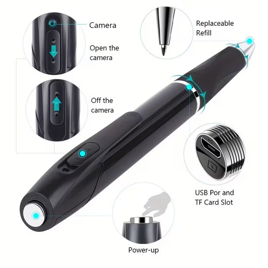 1pc Portable Camera with Video 1080P FHD Security Camera, Indoor/Outdoor Surveillance Camera, Camera, Body Camera Recording, Small Security Camera Optional No Card/ 32GB/ 64GB Card Specs, Perfect Use for Lectures, Class, Office, Business Meeting