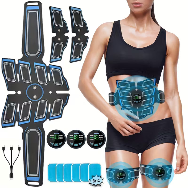 EMS Whole Body Muscle Training Band, Muscle Stimulator, Abdominal Muscle Training Band, Muscle Stimulation Massage Instrument, Ideal For Reading, Watching Movies And Housework, Muscle Training Massage Instrument