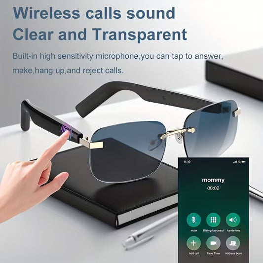 These Innovative Smart Glasses Come with Touch Controls And an Integrated Microphone, Making Them Ideal for Outdoor Adventures, Sports, Driving, Listening to Music, And Hands-Free Calls. Their Sleek Design, Premium Materials