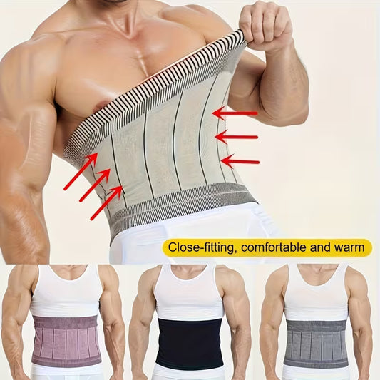 Men'S Adjustable Breathable Waist Belt, High-Elastic Comfortable Fit, Lightweight Moisture-Wicking Waist Wrap, Flexible Everyday Wear, Hand Washable, Comfortable for All-Day Use