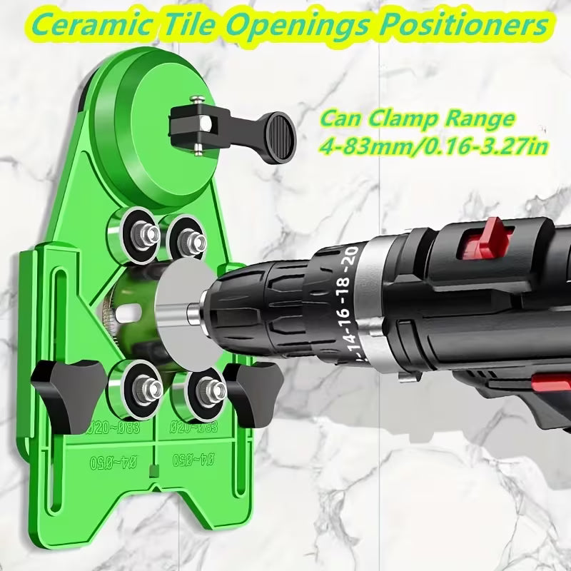 Ceramic Tile Hole Locator, Glass, Marble Hole Locator, Ceramic Tile Chamfer Tool, Ceramic Tile Marble Sucker Fixed Hole Locator, Drilling Locator, Glass Sucker Positioning Hole Opener, Drill Sucker Positioning Hole Locator