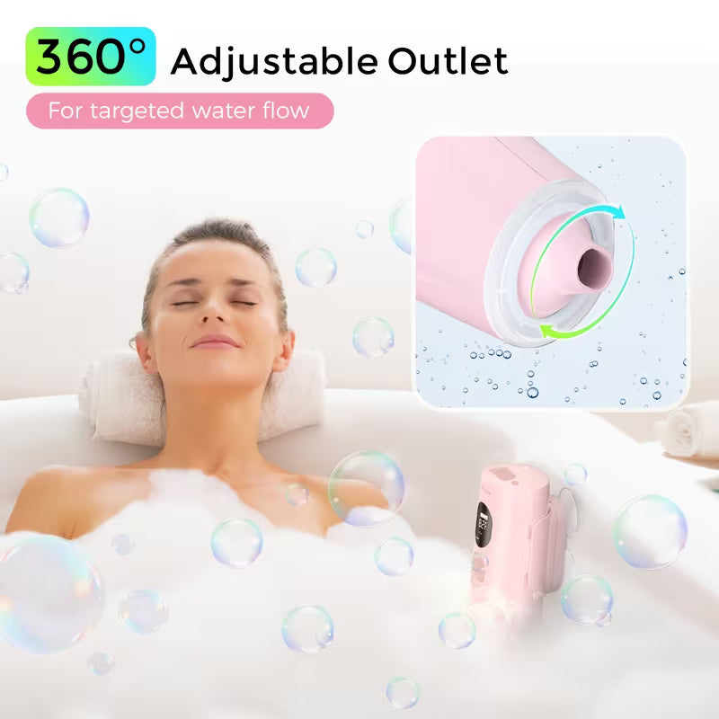 Bath Jets for Tub, Bath Bubble Machine, 3-Level Adjustable Bubble Bath for Women, Jet/Bubble Mode, Christmas Gifts for Women, Relaxing Home Daily Use