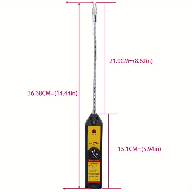 Newly Developed Refrigerant Fluoride Leak Detection Instrument with Indicator Light, High Precision Halogen Gas Leak Detection Instrument, Suitable for Halogen R134A, R410A, R22A Air Conditioning Warm Air AC
