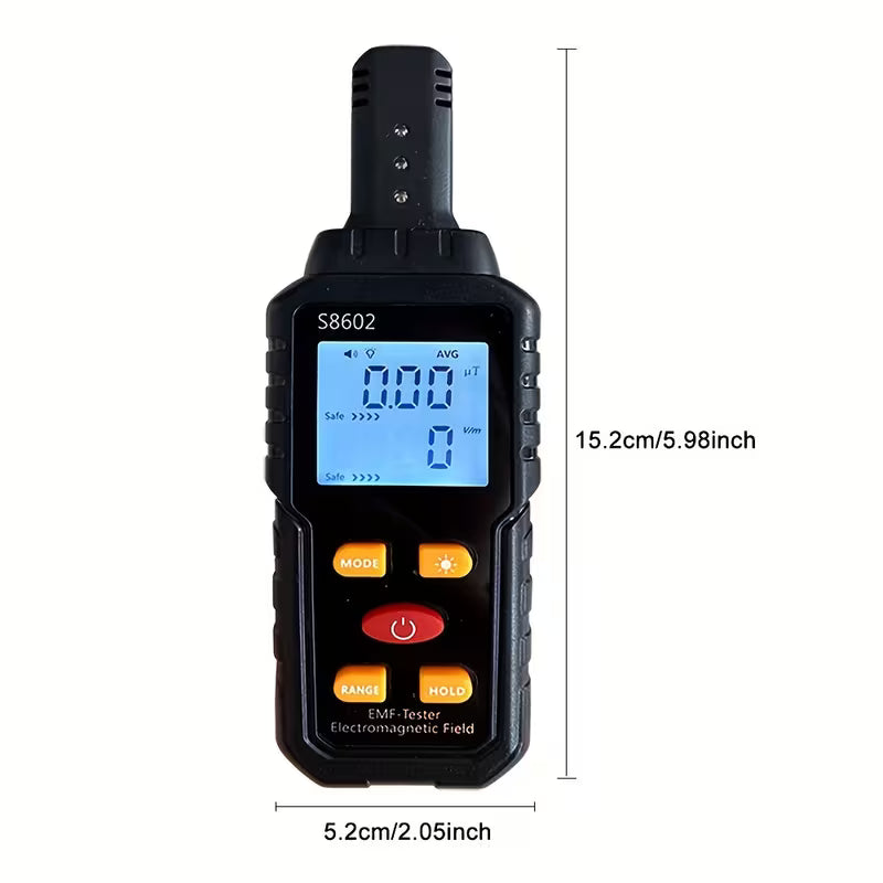 Three-in-One Electromagnetic Radiation Detector: Electric Field, Magnetic Field, and Radiation Tester (Battery Not Included)