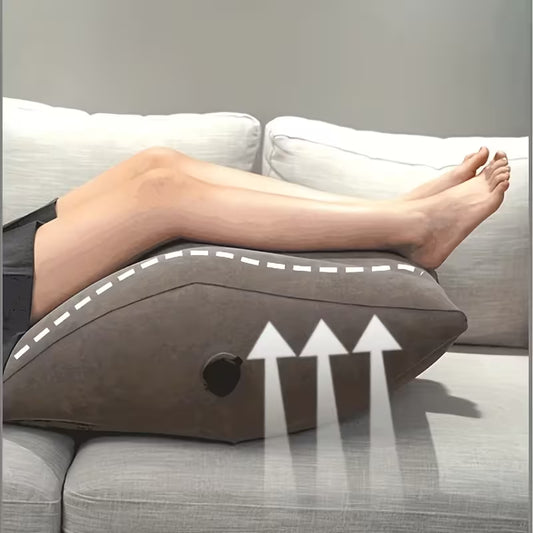 1pc Inflatable Leg Elevation Pillow- Portable Wedge Pillow for Legs Versatile Leg Pillows for Elevation, Leg Rest
