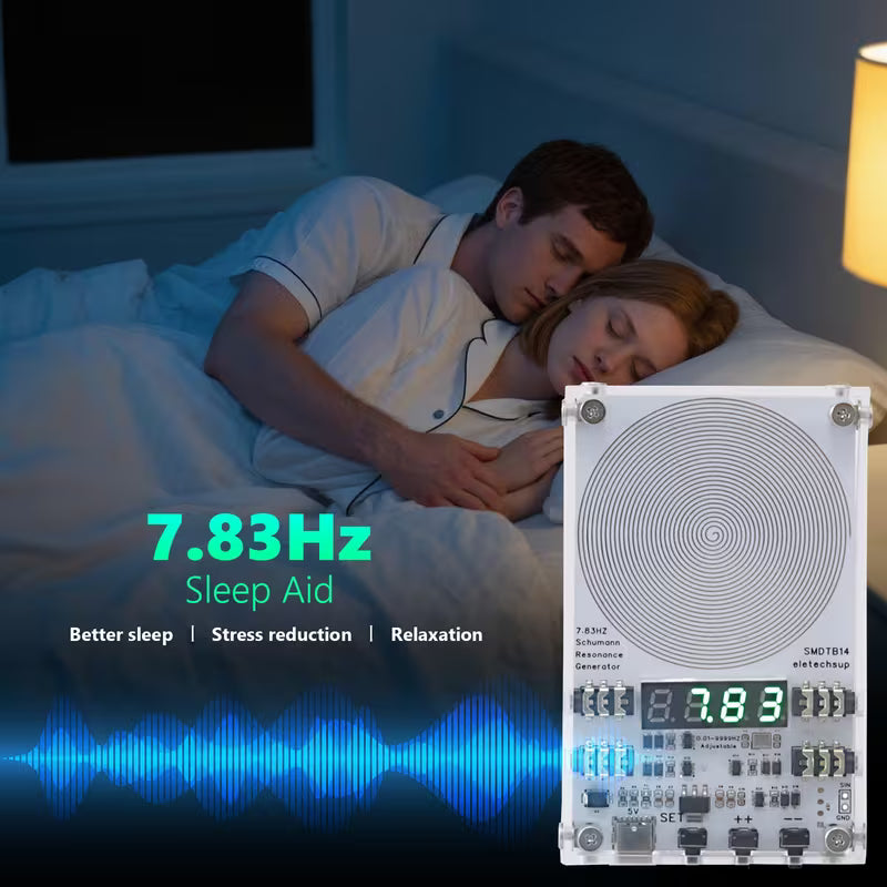 7.83Hz Adjustable Schumann Wave Resonance Generator (0.01Hz-9999Hz) - Ultra-Low Frequency Pulse Wave, USB Powered