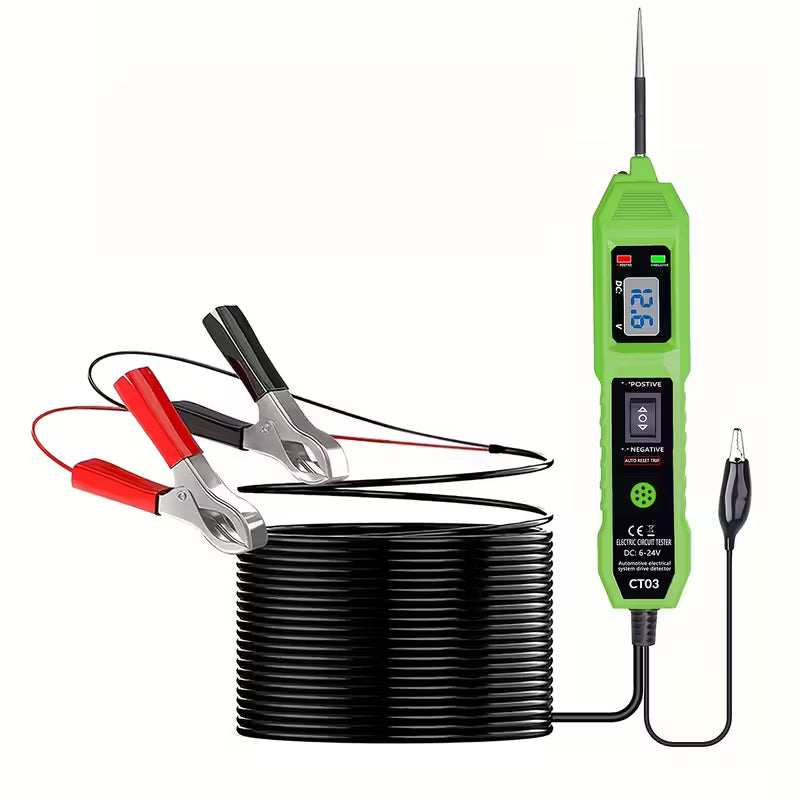 Circuit Tester, 6-24V Automotive Electric Circuit Tester with Voltage Display LED Light, with a buzzer prompt, Power Circuit Probe Kit for All Vehicles