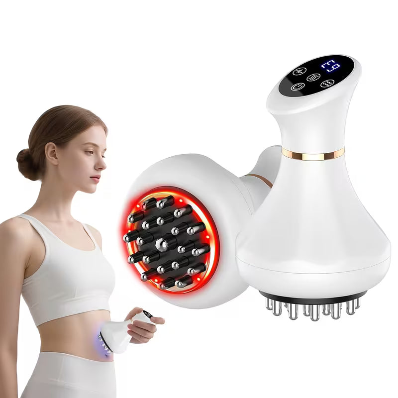 KTS Red Light Body Shaping Device, a Lymphatic Drainage Massager And Anti-Fat Massage Tool, Assists in Minimizing Stretch Marks And Fat Accumulation. It Can Also Serve As an Instrument for The Legs, Arms, Buttocks, Muscles