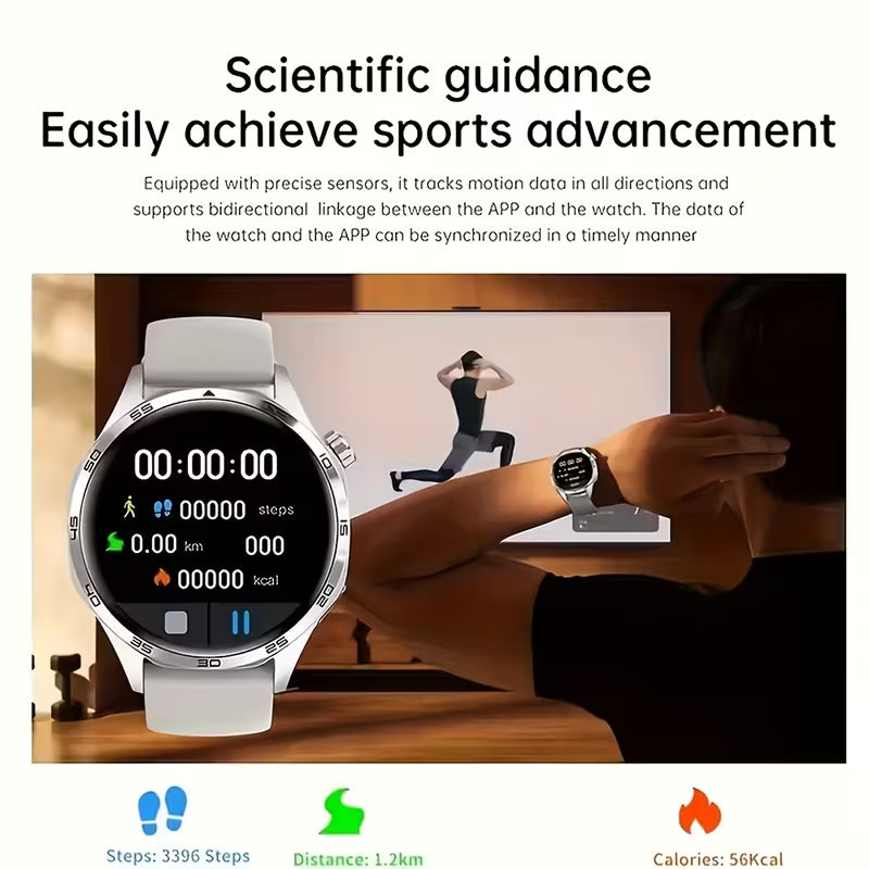 Latest Smart Watch, Premium, 1.5-Inch Touch Screen, Fashionable Dot Strap, with Call/Message Reminder, Multi-Sports Mode, Camera Control, Calendar, Music Control, Alarm, Stopwatch And More Functions