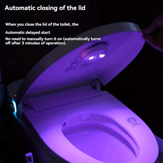 1 Smart Toilet Cleaner Toilet Purifier 1 Double-sided Adhesive Multifunctional And Portable, Easy to Install Suitable for Home And Business Travel