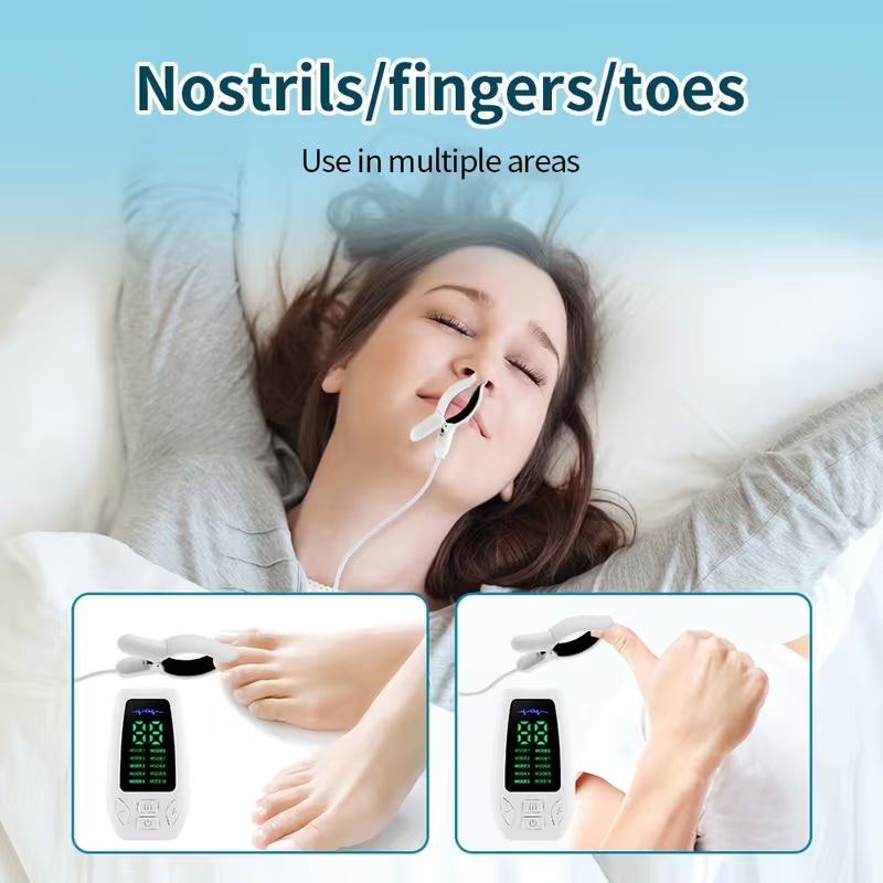 EMS Low-Frequency Therapy Device, Portable Ear Clip Sleep Aid, 10 Modes And 30 Adjustable Intensities. Relaxing The Body And Mind Through Microcurrent Stimulation. Better Entry Into Sleep Mode