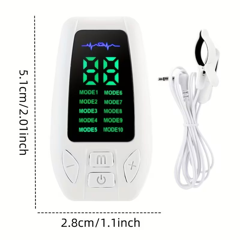 EMS Low-Frequency Therapy Device, Portable Ear Clip Sleep Aid, 10 Modes And 30 Adjustable Intensities. Relaxing The Body And Mind Through Microcurrent Stimulation. Better Entry Into Sleep Mode