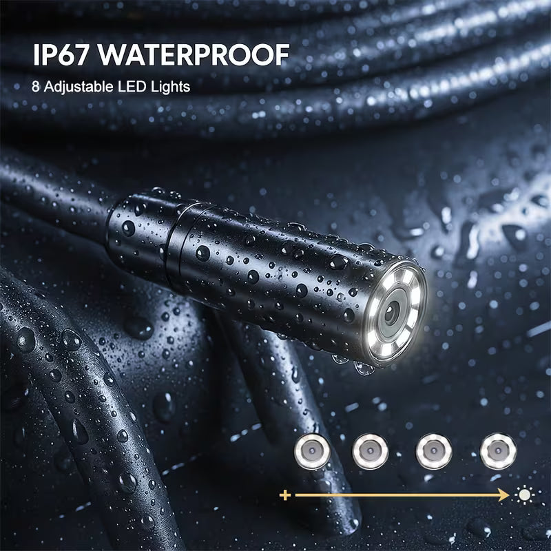 8Mm Single Lens IP67 Endoscope Camera with a 4.3 Inch IPS LCD Screen for Industrial Use, Ideal for Auto Repair And Plumbing Assistance