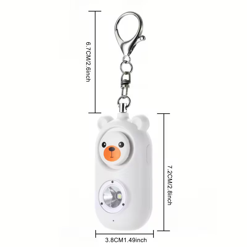 Personal Safety Alarm for Women | 130dB Loud Alarm with LED Safety Light, Rechargeable via USB, Lithium Polymer Battery