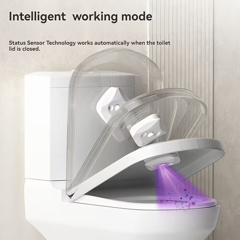 1 Smart Toilet Cleaner Toilet Purifier 1 Double-sided Adhesive Multifunctional And Portable, Easy to Install Suitable for Home And Business Travel