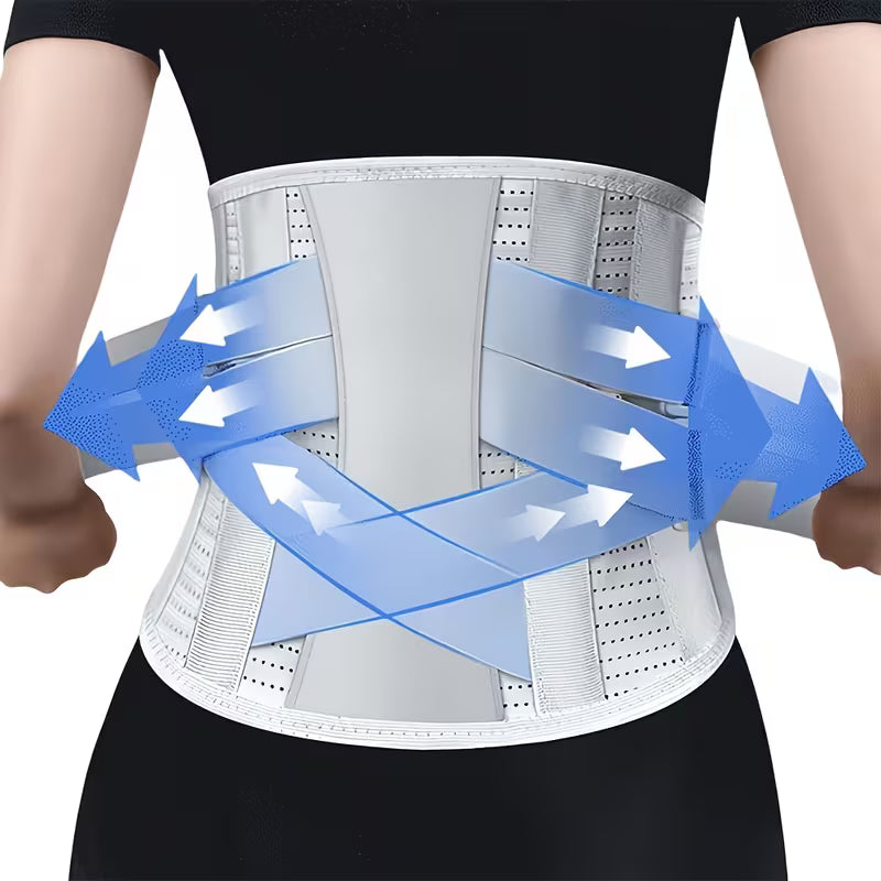 Back Support Belt Adjustable Breathable Lumbar Support Belt for Heavy Lifting, Lower Back Brace for Men and Women