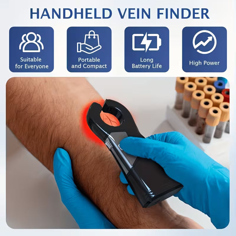 Infrared Vein Locator Machine Injection Helper Handheld Vein Viewer Portable Infrared Vein Finder Device, Equipment, Injection Guidance, Compact Device, Lightweight, Precision Engineering, High-Sensitivity Sensor, Vein Scanner