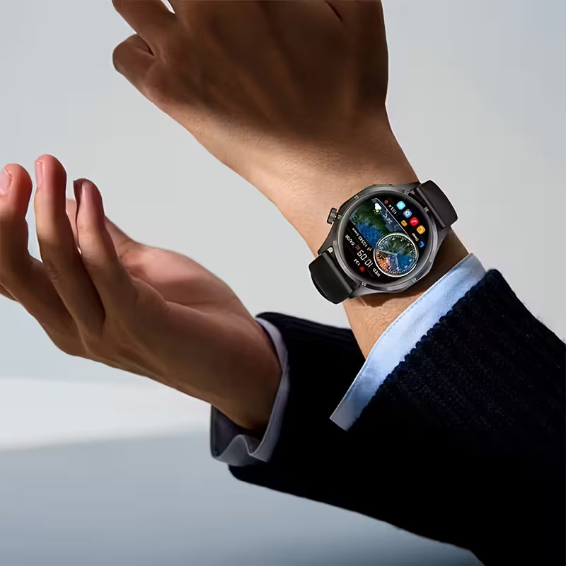 Latest Smart Watch, Premium, 1.5-Inch Touch Screen, Fashionable Dot Strap, with Call/Message Reminder, Multi-Sports Mode, Camera Control, Calendar, Music Control, Alarm, Stopwatch And More Functions