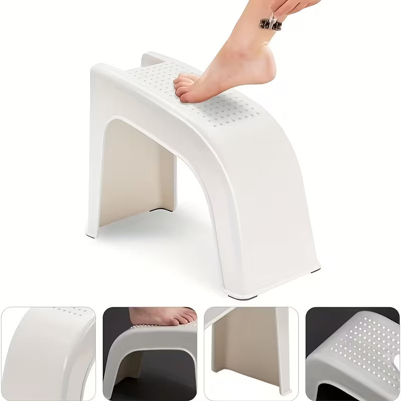 Office Footrest Mat, Plastic Stool, Multi-functional Nail Art Step Stool, Household Bathroom Anti-slip Low Stool Footrest