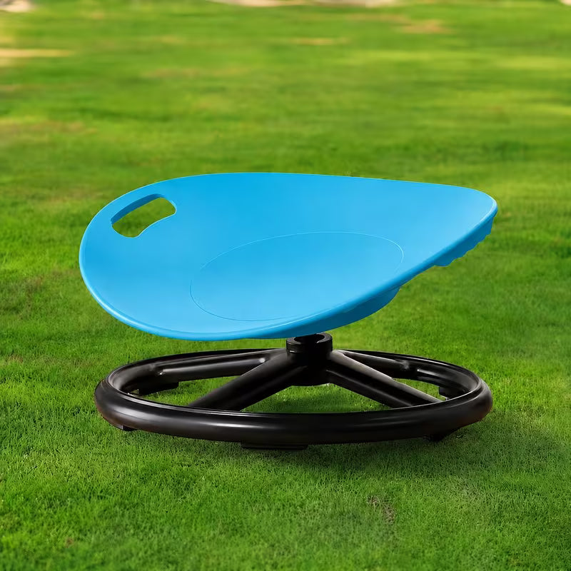 Spinning Sensory Chair- Outdoor Athletics Red/Blue, Durable Plastic And Metal Materials, Suitable for Autism And ADHD Patients- Enhances Coordination And Attention