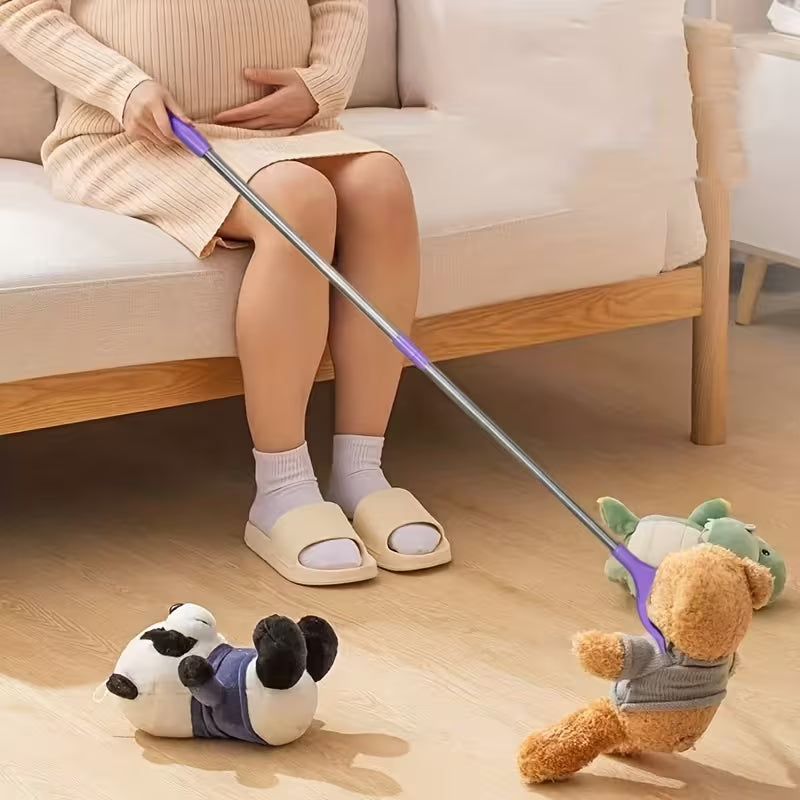 Upgrade 35.5" Grabber Reacher Tool, 360° Rotating Head & Wide Jaw, Foldable Lightweight Trash Claw with Comfortable Grip - Litter Picker for Elderly, Pregnant Women, Outdoor Use (Ideal Gift)