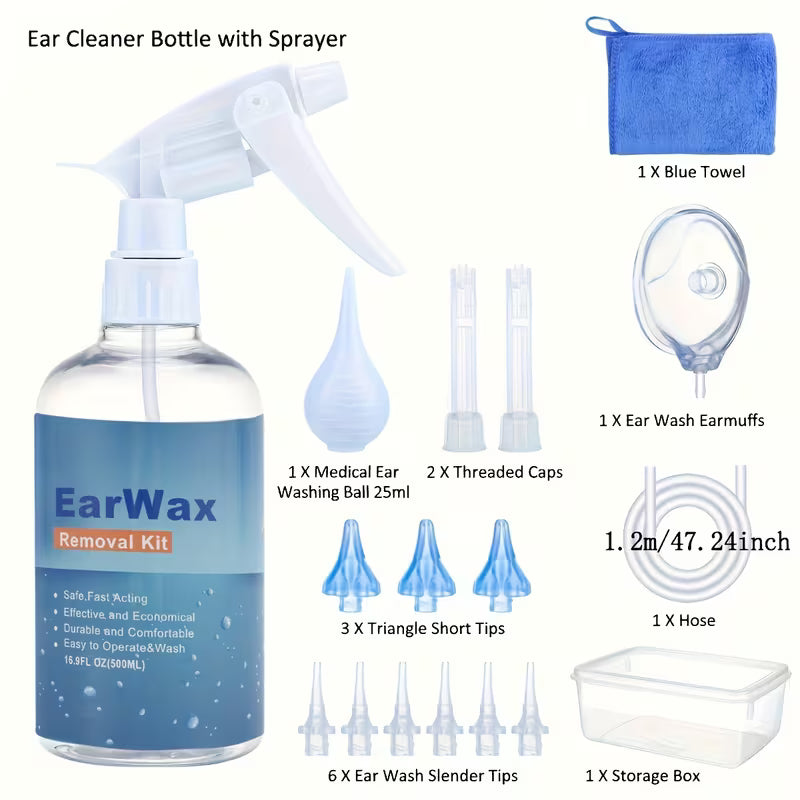 Reusable Ear Wax Removal Kit Designed for Safe And Effective Cleaning at Home, Suitable for Adults And Seniors