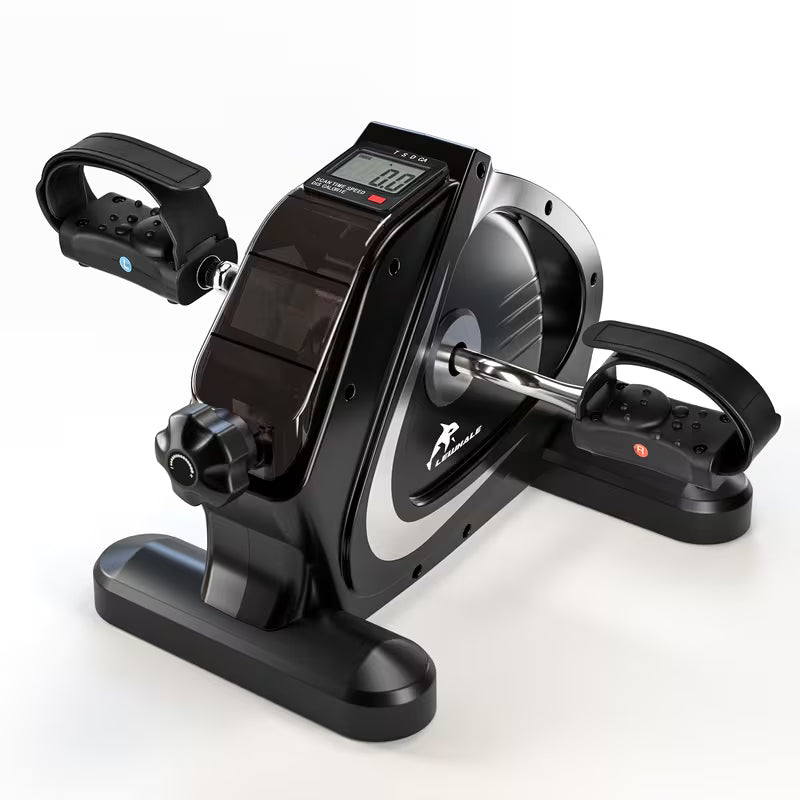 Portable Elliptical Trainer, Mini Exercise Bike For Home & Office, LCD Display, 8 Resistance Levels, Silent Anti-Slip Design, 350lb Capacity, For Arm & Leg Pedal Training, Ideal For Home, Office & Seniors