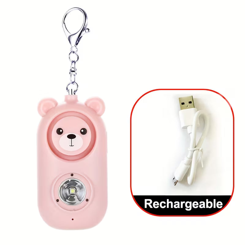 Personal Safety Alarm for Women | 130dB Loud Alarm with LED Safety Light, Rechargeable via USB, Lithium Polymer Battery