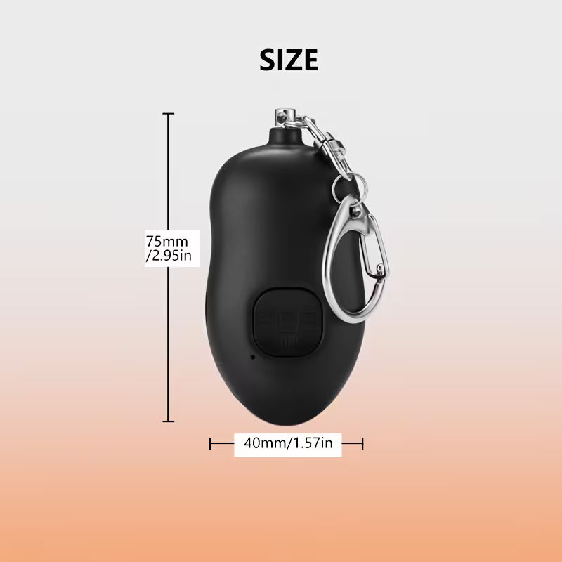 Rechargeable Personal Alarm 130DB | LED Light Keychain Alarm for Women and Elderly, USB Charging, Lithium Polymer Battery 54K+ sold Sourced from Souenei 4.9 out of five stars