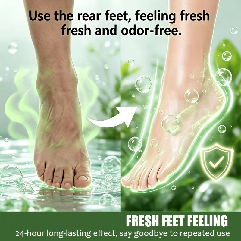 3.38oz Foot Deodorant Probiotic Spray, Fast-acting and Long-lasting Deodorant That Prevents Embarrassing Odors from Reappearing. Suitable for Stubborn Foot, Sock, and Shoe Odors.