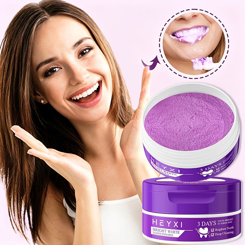 Purple Teeth Powder — Deep Cleaning, Freshens Breath, Essential for Personal Care