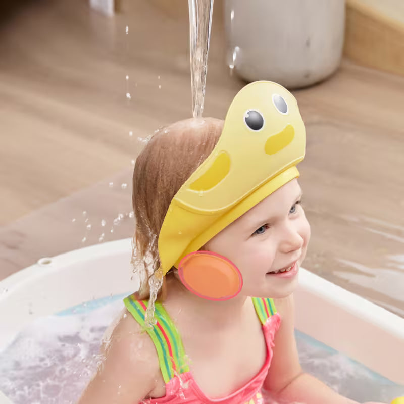 Adjustable Duck Shower Cap for, Suitable for and, Shampoo Cap, Shower Cap, Bath Cap, Shampoo Cap, a Must-have for and When Bathing and Washing Their Hair.