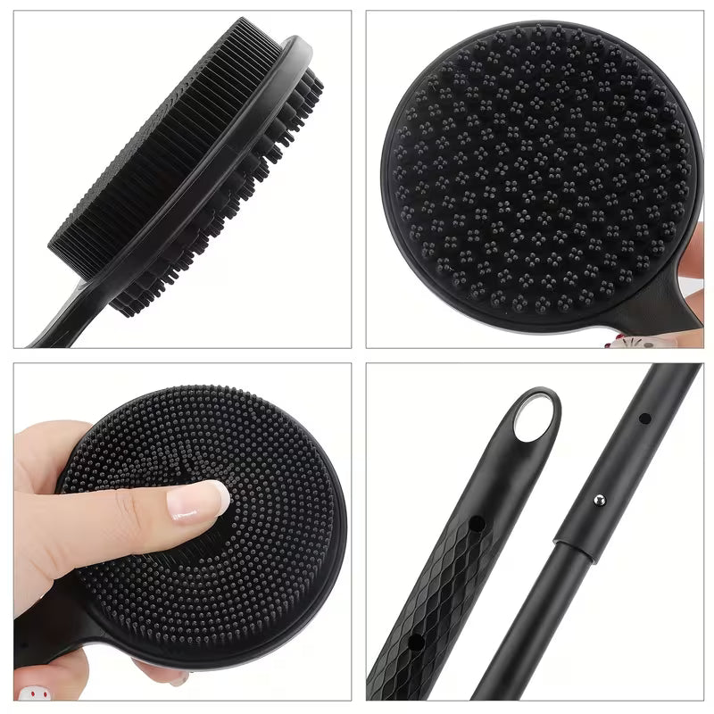 Extendable Bath Brush, Soft Long Handle Shower Brush, Gentle Back Scrubber, Deep Cleansing Skincare Tool, Perfect Gift