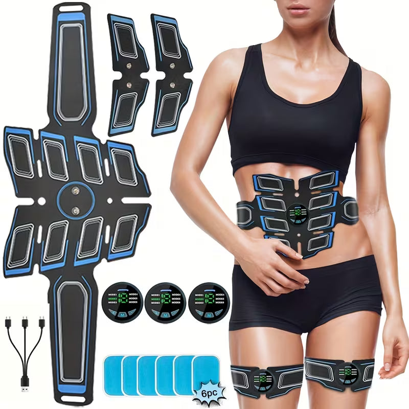EMS Whole Body Muscle Training Band, Muscle Stimulator, Abdominal Muscle Training Band, Muscle Stimulation Massage Instrument, Ideal For Reading, Watching Movies And Housework, Muscle Training Massage Instrument