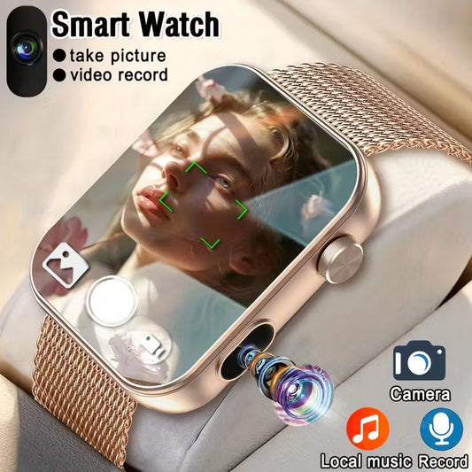 The First Smartwatch for Taking Photos, Recording Audio, And Recording Videos in 2025, Equipped with a Built-In Camera, Fashionable And Sporty Smartwatch, Wireless Calling, And Multifunctional Smartwatch