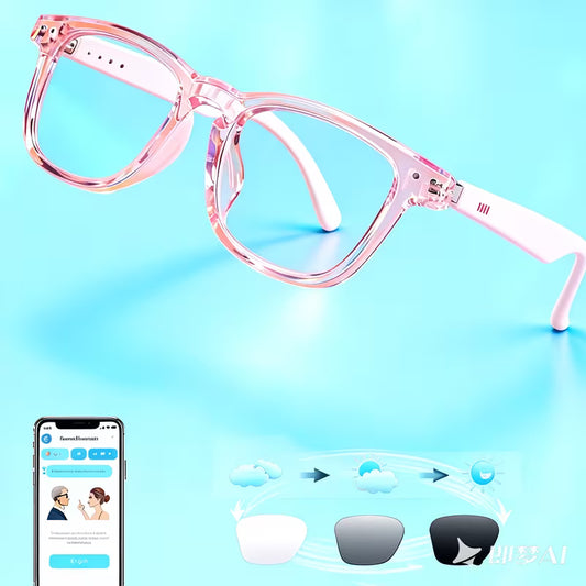 New Smart Translation Glasses, Capable Of Translating 164 Languages, Support Listening to Music And Making Calls, Suitable for Indoor Use And Driving, Universal for Men And Women, Support AI Voice Assistant, Perfect for Holiday Gifts, Valentine's Day