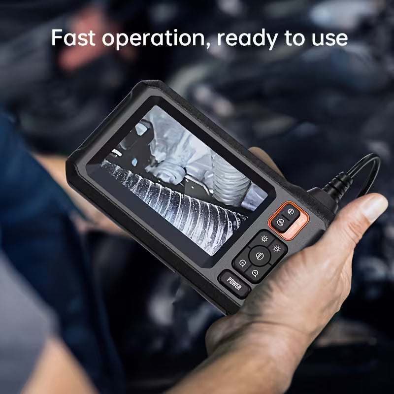 8Mm Single Lens IP67 Endoscope Camera with a 4.3 Inch IPS LCD Screen for Industrial Use, Ideal for Auto Repair And Plumbing Assistance