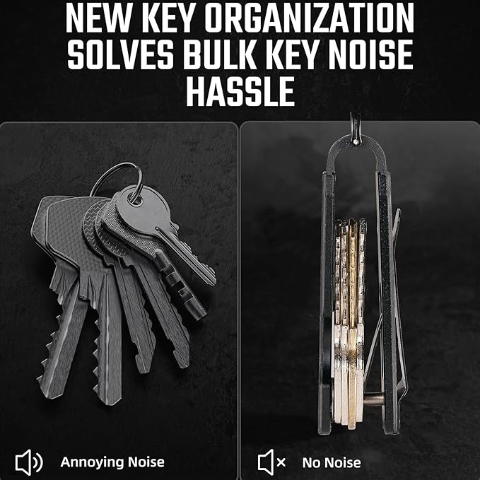 Key Organizer Minimalist Innovative Keyholder Compact Keys Organizer Smart KeyChain Secures 2-6 Keys