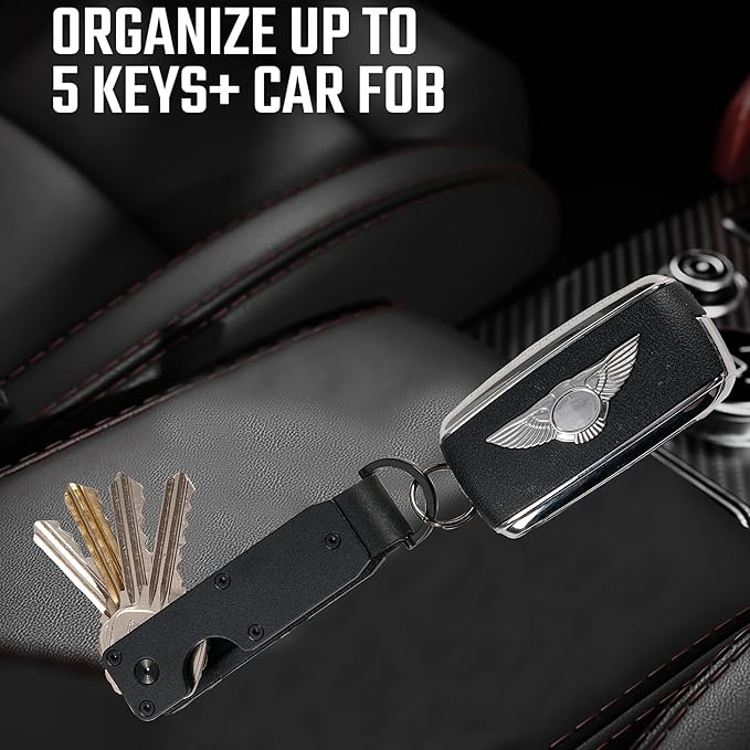 Key Organizer Minimalist Innovative Keyholder Compact Keys Organizer Smart KeyChain Secures 2-6 Keys