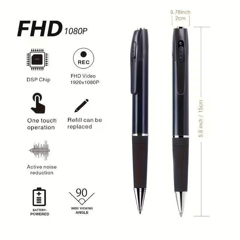 1pc Portable Camera with Video 1080P FHD Security Camera, Indoor/Outdoor Surveillance Camera, Camera, Body Camera Recording, Small Security Camera Optional No Card/ 32GB/ 64GB Card Specs, Perfect Use for Lectures, Class, Office, Business Meeting