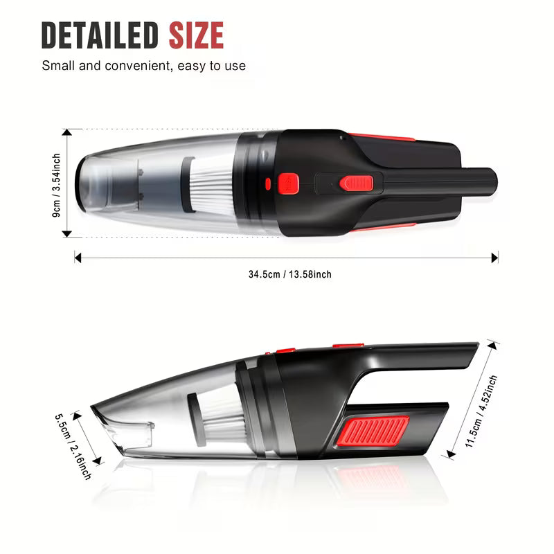 Wireless Convenient Handheld Car Vacuum Cleaner, Powerful Suction Kitchen Floor Cleaning Supplies, USB Charging Mini Cleaning Dust Collector, Suitable For Cars, RV, Home, Office, Industrial Sites And Other Gap Tools