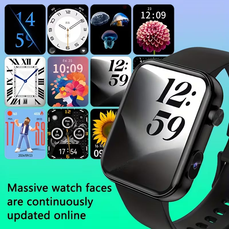 The First Smartwatch for Taking Photos, Recording Audio, And Recording Videos in 2025, Equipped with a Built-In Camera, Fashionable And Sporty Smartwatch, Wireless Calling, And Multifunctional Smartwatch