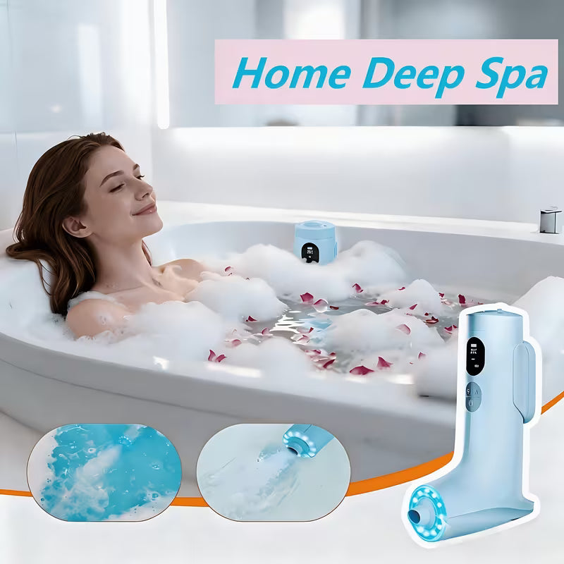 Bath Jets for Tub, Bath Bubble Machine, 3-Level Adjustable Bubble Bath for Women, Jet/Bubble Mode, Christmas Gifts for Women, Relaxing Home Daily Use