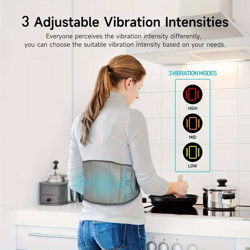 Cordless Heating Pad with Massager, Portable Lower Back Massager Eligible Wearable, Father's Day Gifts, Birthday Gifts for Dad Mom Men Women, Wearable Massager, Soft Fabric, Easy To Clean 10K+ sold Sourced from EasyFit Shop Star storeStar