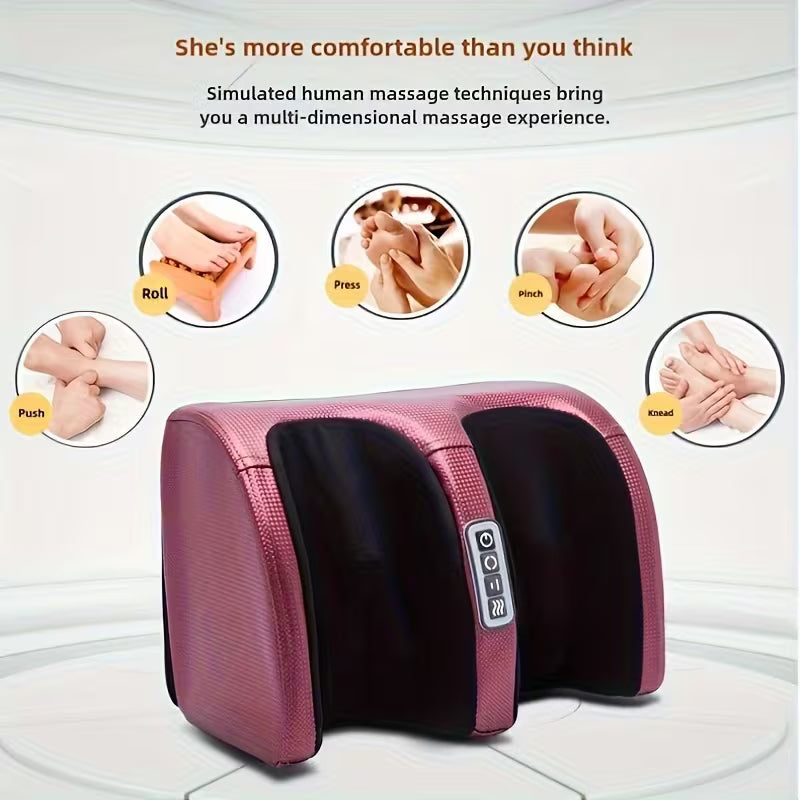 Foot Massager with Heat Function, Suitable for Legs, Feet, And Arms, Providing Deep Kneading And Compression - Perfect for Home Or Office Use.Black Friday Discount Promotion, An Ideal Valentine's Day And Gift for Birthday, Christmas Or Festival